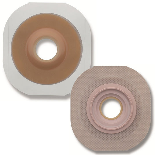 Ostomy Barrier FlexTend™ Precut, Extended Wear Adhesive Tape 57 mm Flange Red Code System Hydrocolloid 1-1/4 Inch Opening - 14906