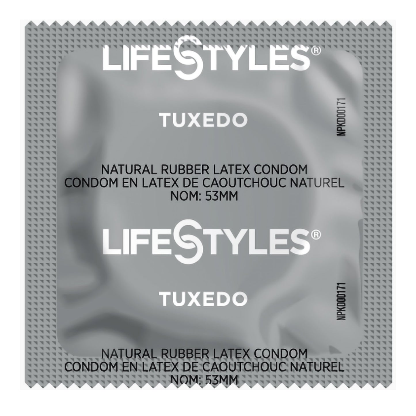 Condom Lifestyles® Tuxedo™ Lubricated One Size Fits Most 1,008 per Case - 310158