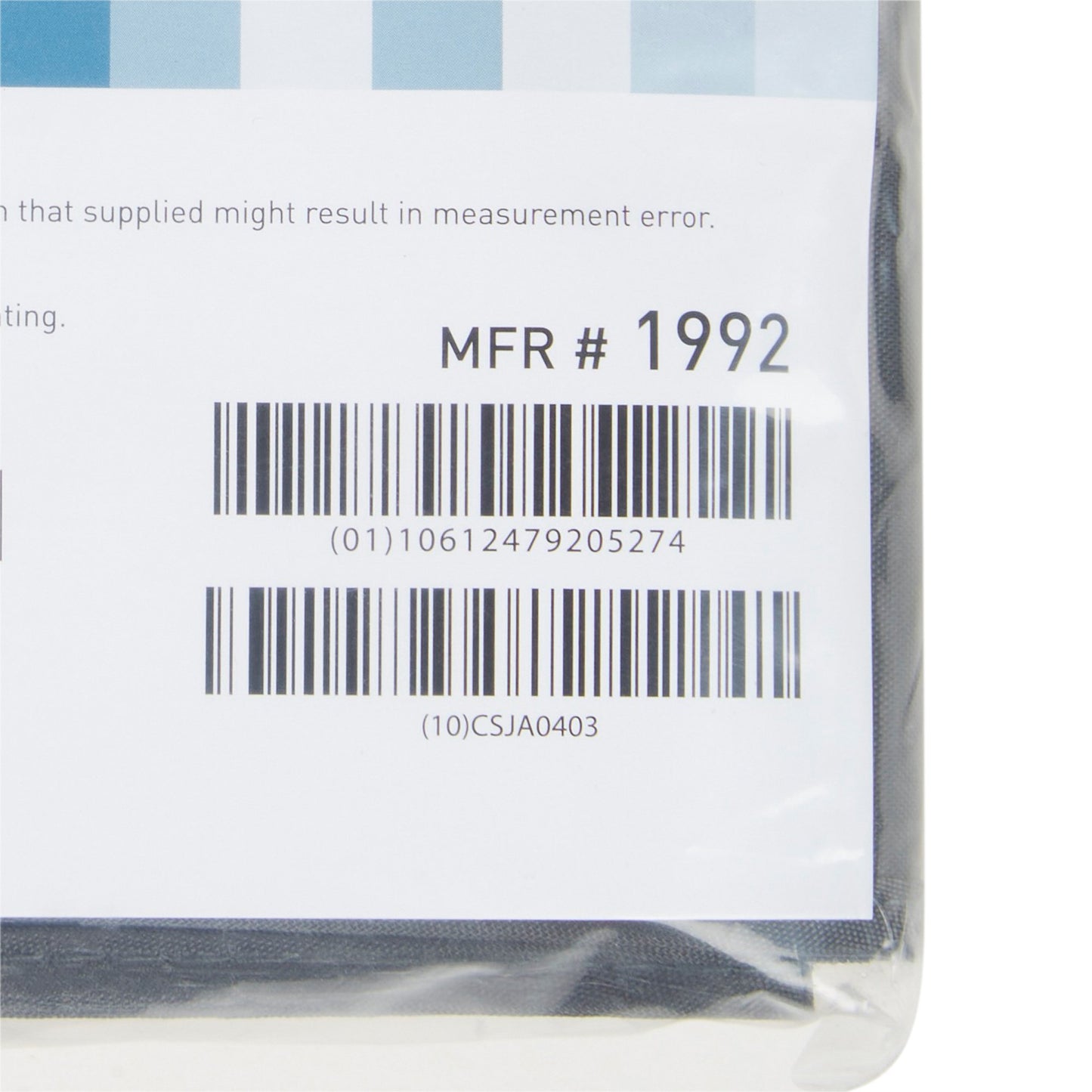 McKesson Reusable Blood Pressure Cuff, Large, Black 1992
