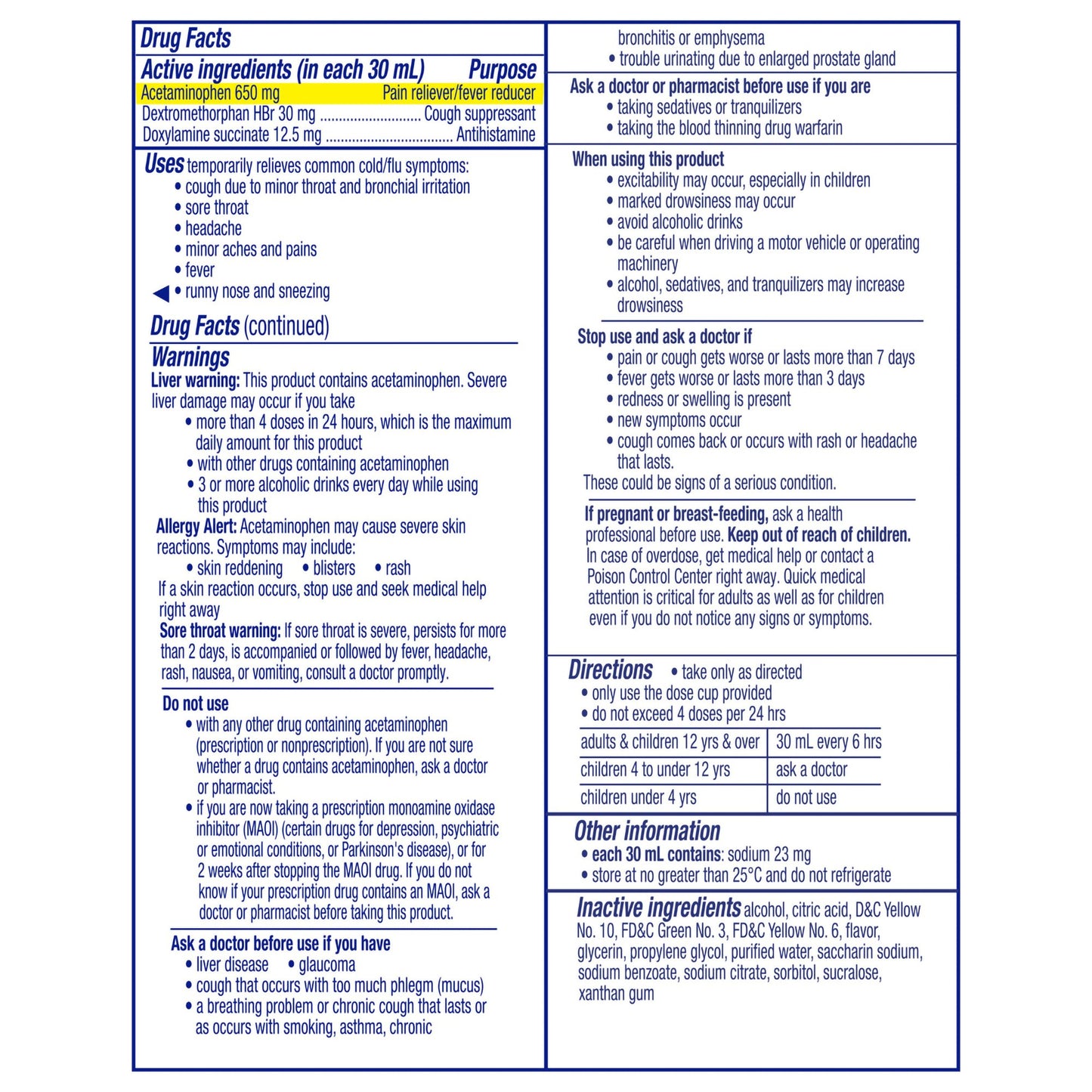 Vicks NyQuil Cold & Flu Nighttime Relief Liquid 37000080708