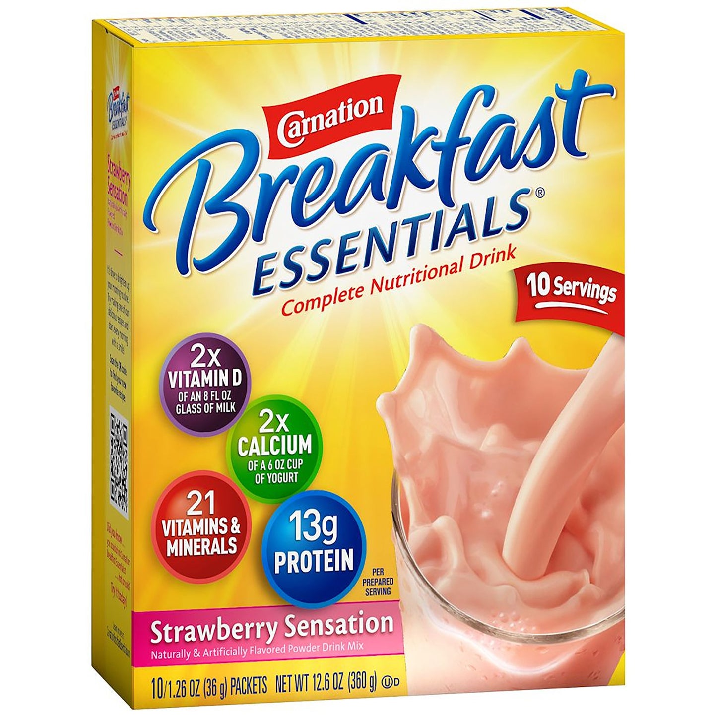 Carnation Breakfast Essentials® Strawberry Nutritional Drink 00050000486502