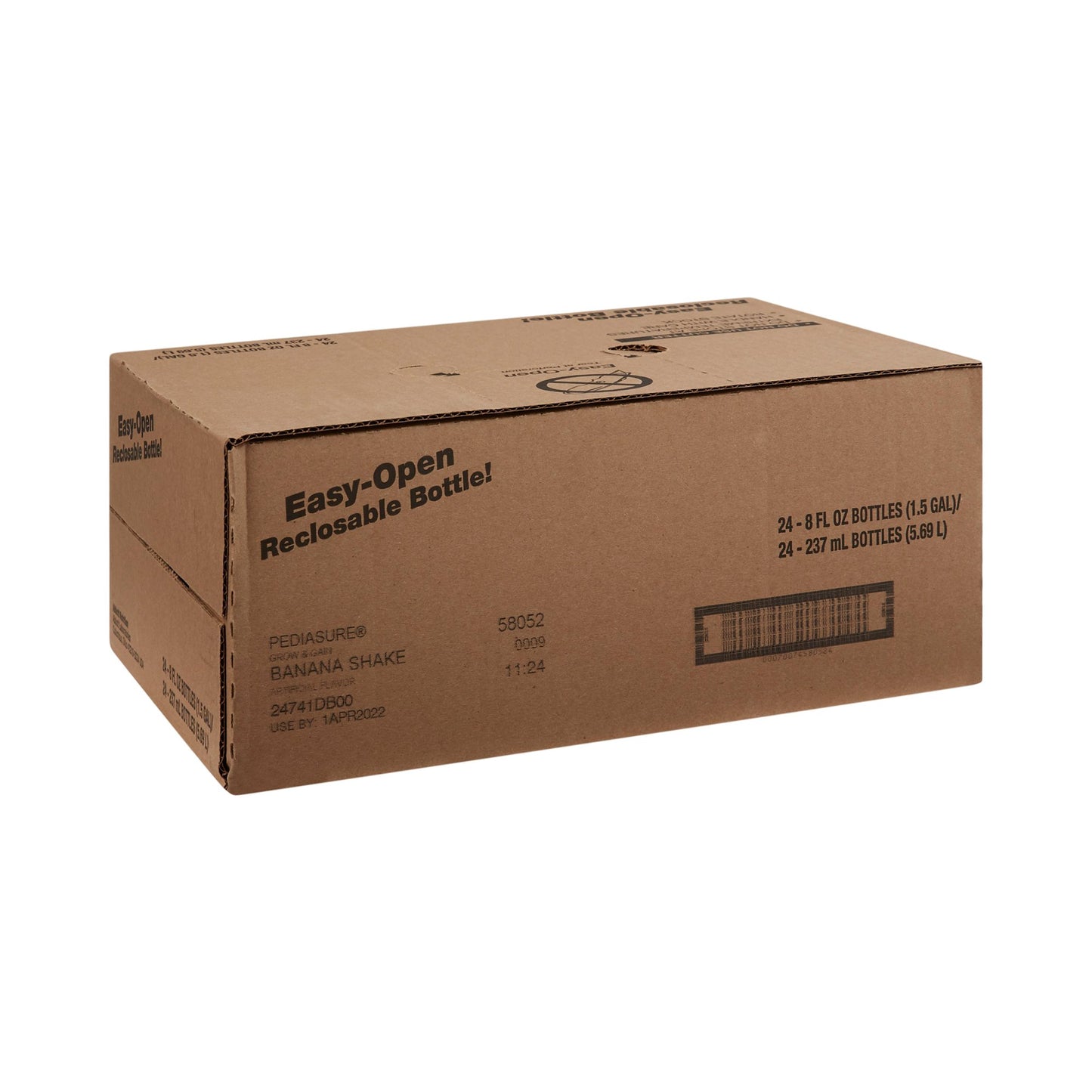 PediaSure® Grow & Gain Banana Shake, 8-ounce bottle 58052