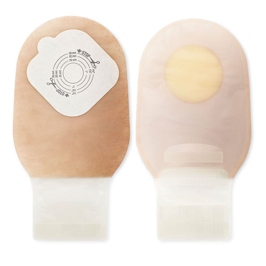 Ostomy Pouch Pouchkins™ One-Piece System 6-1/2 Inch Length Trim To Fit 38 mm Stoma Drainable - 3796