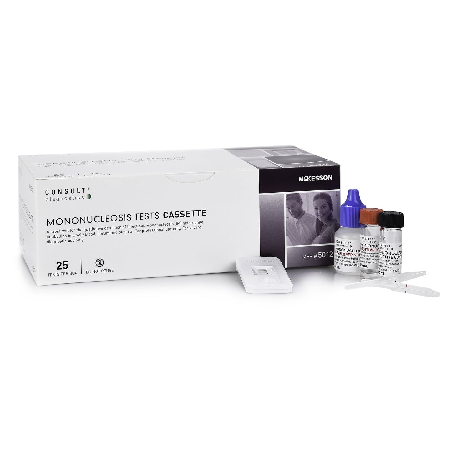McKesson Brand McKesson Consult Infectious Mononucleosis Immunoassay Infectious Disease Test Kit 5012, KT