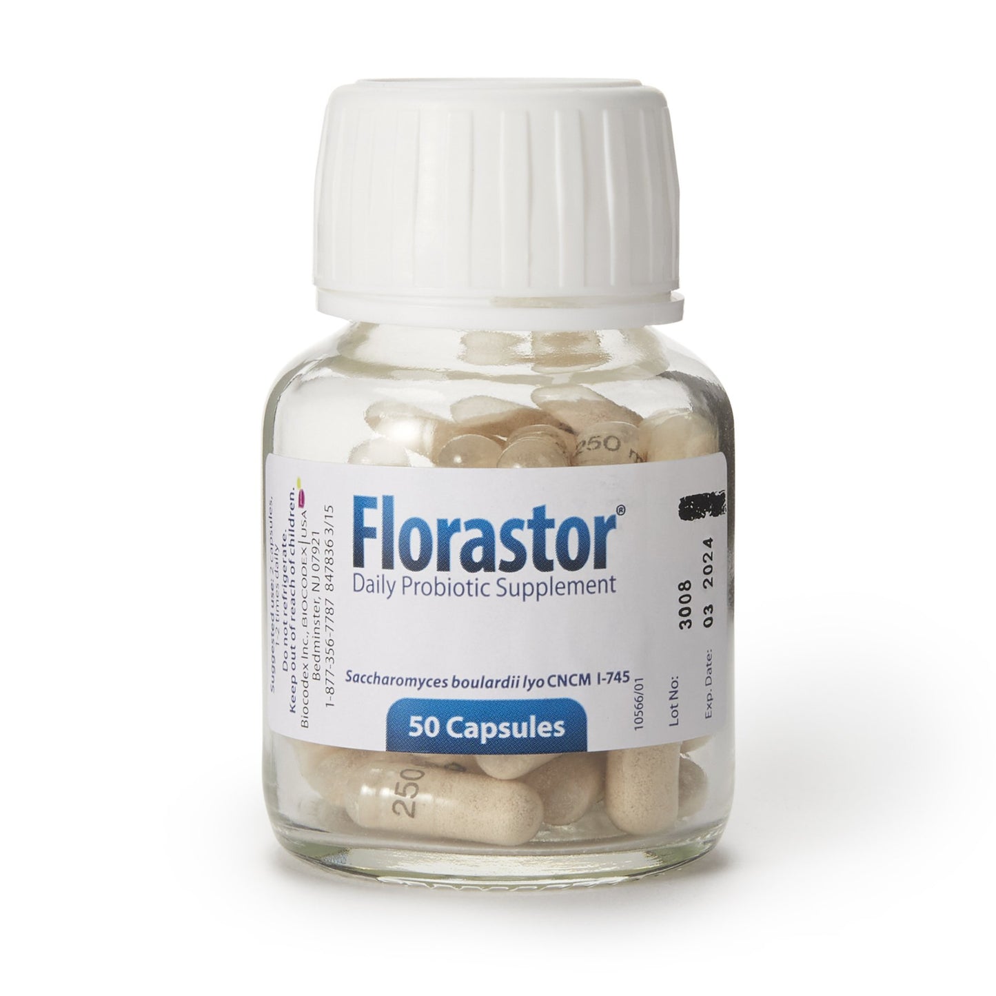 Florastor® Dual Action Probiotic Vegetarian Capsules 66825000201