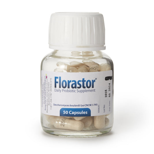 Florastor® Dual Action Probiotic Vegetarian Capsules 66825000201