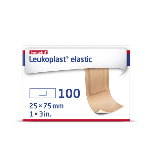 Adhesive Strip Leukoplast® Elastic 1 X 3 Inch Cross-Elastic Material Rectangle Tan Sterile - 7645606