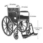 McKesson Wheelchair, 18 Inch Seat Width 146-SSP218FA-SF