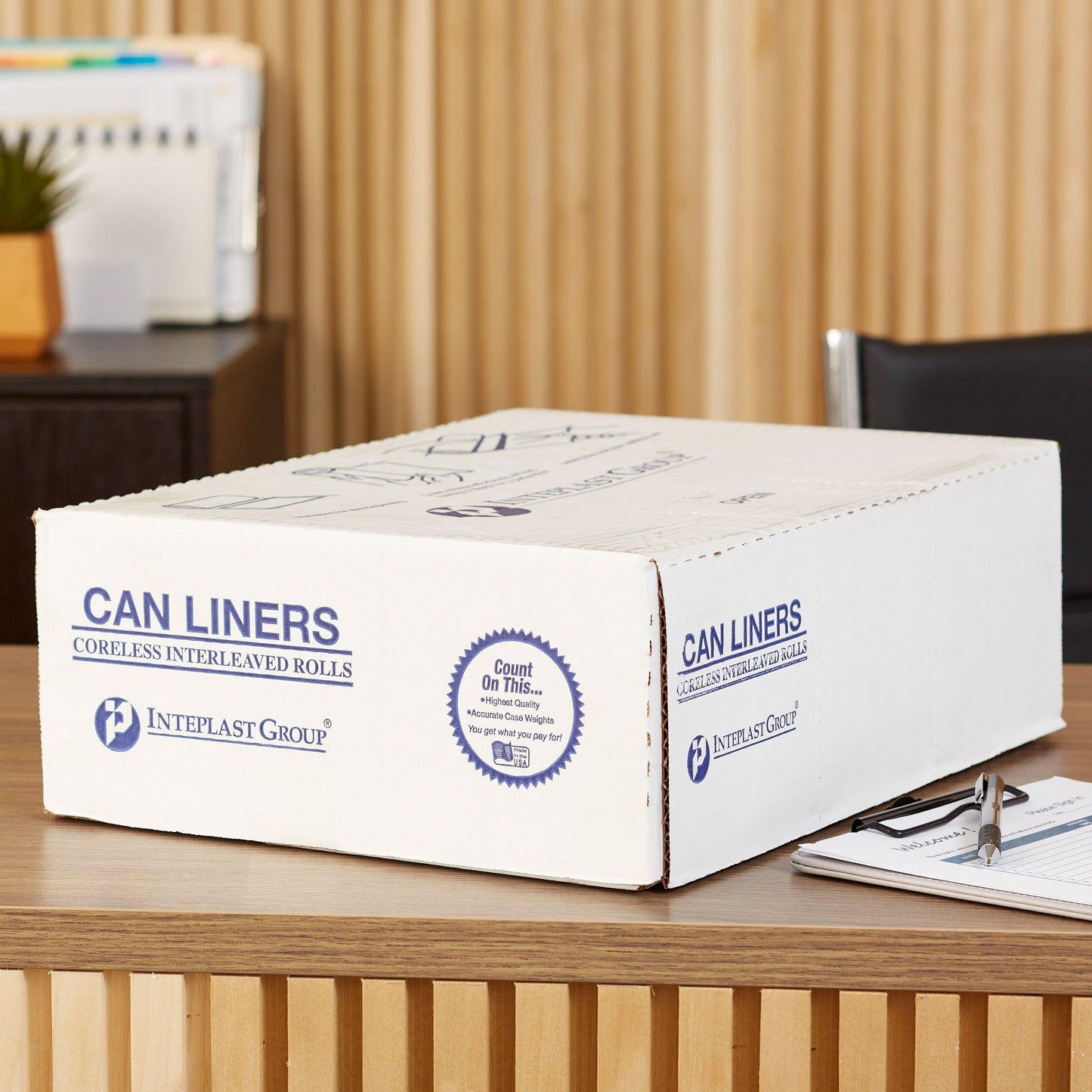 McKesson Extra Heavy Duty Trash Bag, Clear, 45 gal. S404816N