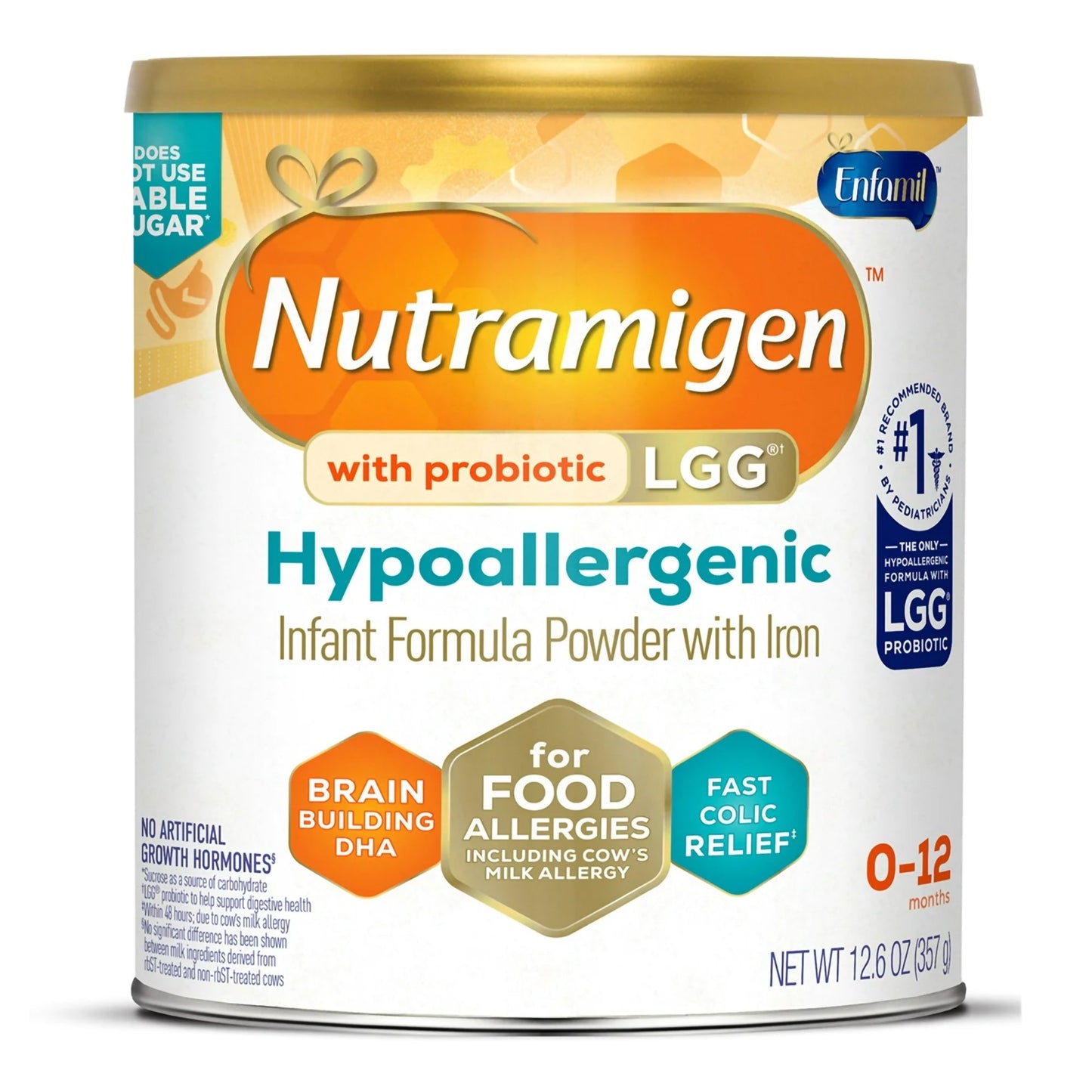 Infant Formula Nutramigen® with Probiotic LGG® Unflavored 12.6 oz. Can Powder Iron Cow's Milk Allergy - 897302