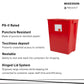 McKesson Prevent® Sharps Container, 18 Gallon, 24-3/5 x 17-3/10 x 13 Inch 2268