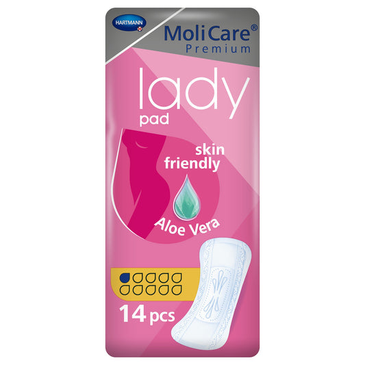 Bladder Control Pad MoliCare® Premium Lady Pads 3 X 8-1/2 Inch Light Absorbency Polymer Core One Size Fits Most - 168132
