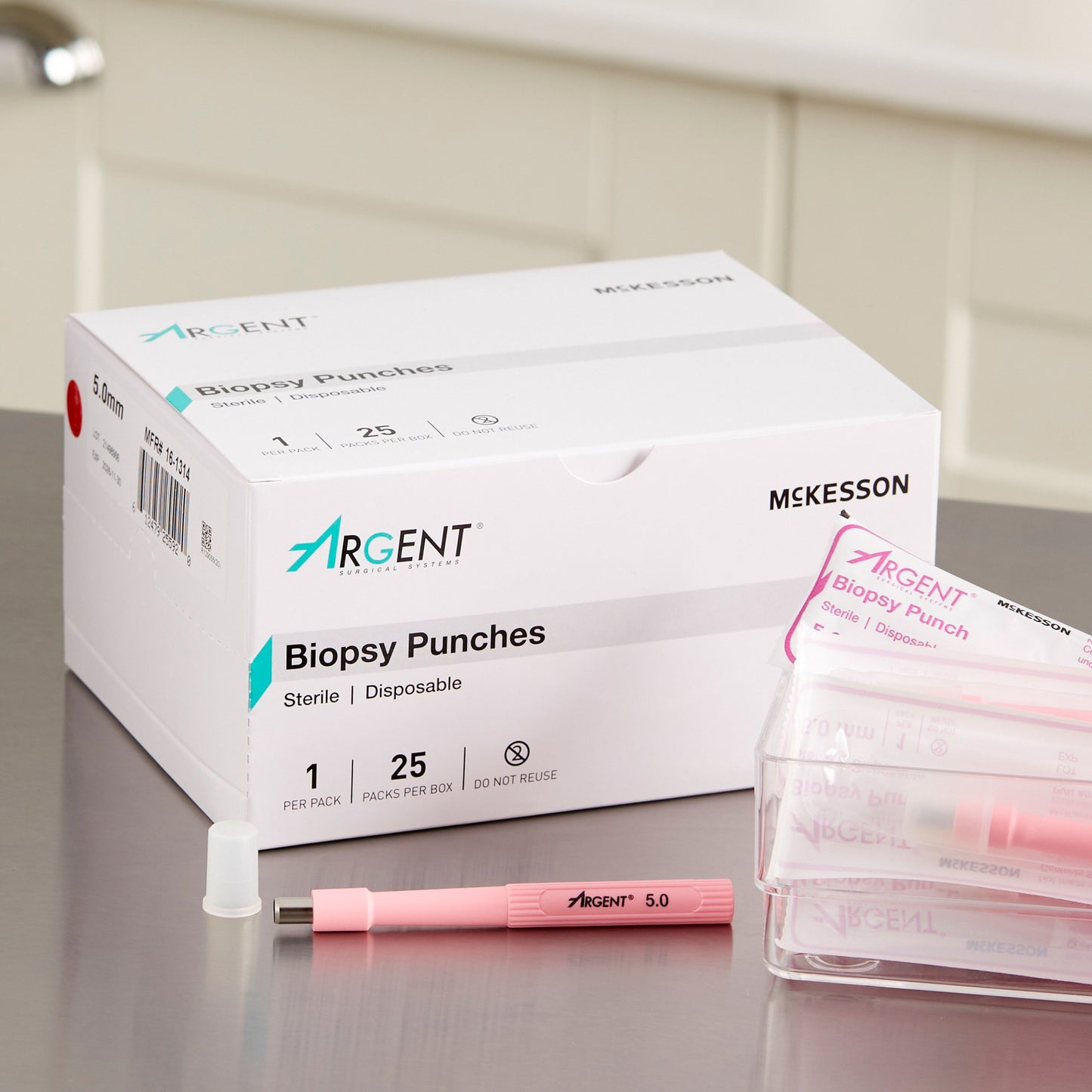 McKesson Argent™ Disposable Biopsy Punches, 5.0 mm 16-1314