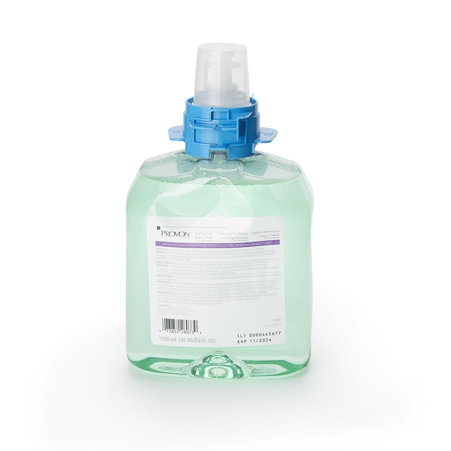 Shampoo and Body Wash PROVON® 1250 mL Dispenser Refill Bottle Cucumber Melon Scent - 5187-04