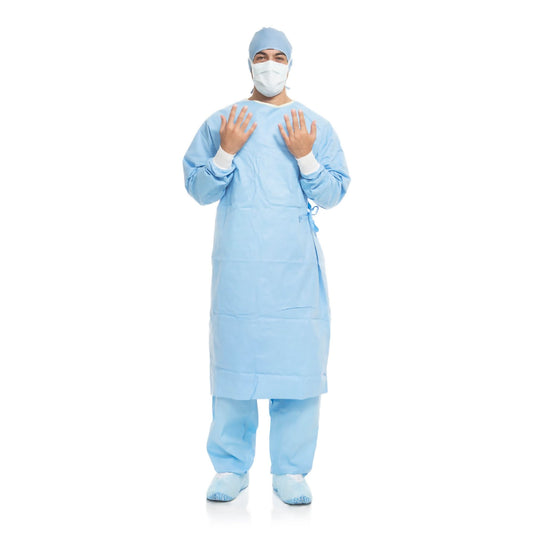 O&M Halyard Inc AERO BLUE Surgical Gown with Towel 41726, Case of 30
