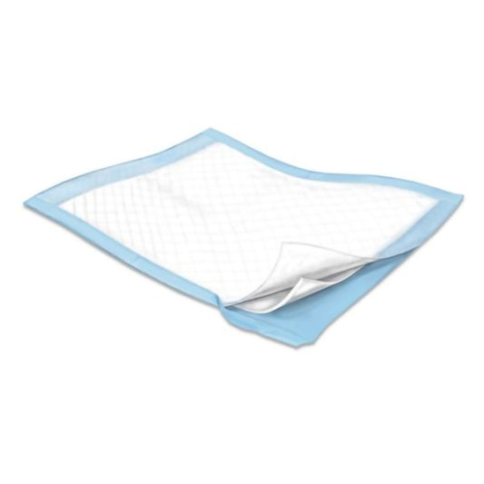 Disposable Underpad WINGS™ 23 X 24 Inch Fluff Light Absorbency - 7134