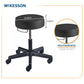 McKesson Round Pneumatic Exam Stool, Black, without Backrest 81-22500HAM114