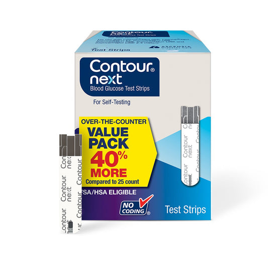 Blood Glucose Test Strips Ascensia® Contour® 50 Strips per Pack - 7309