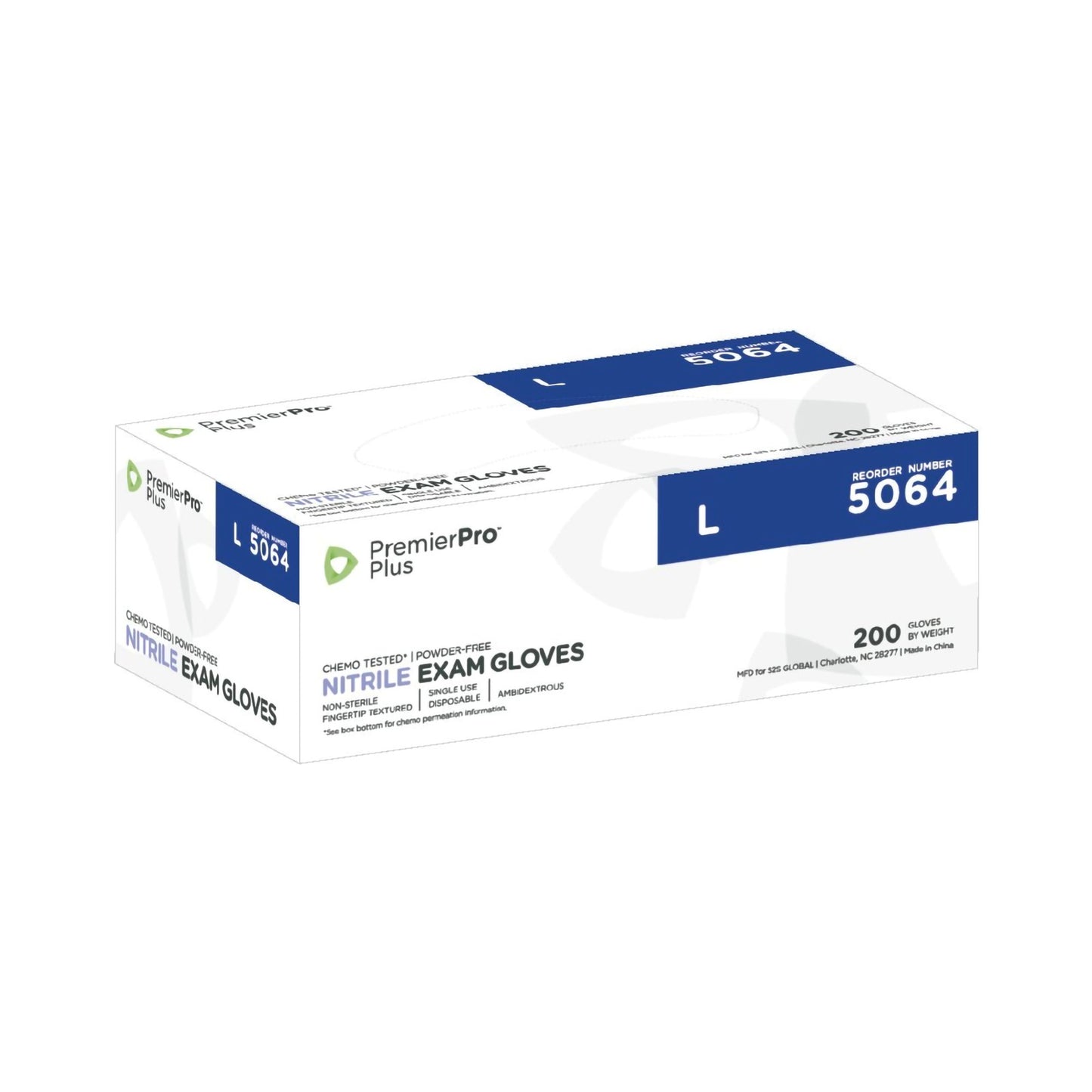 PremierPro™ Plus Nitrile Exam Glove, Large, Lavender 5064