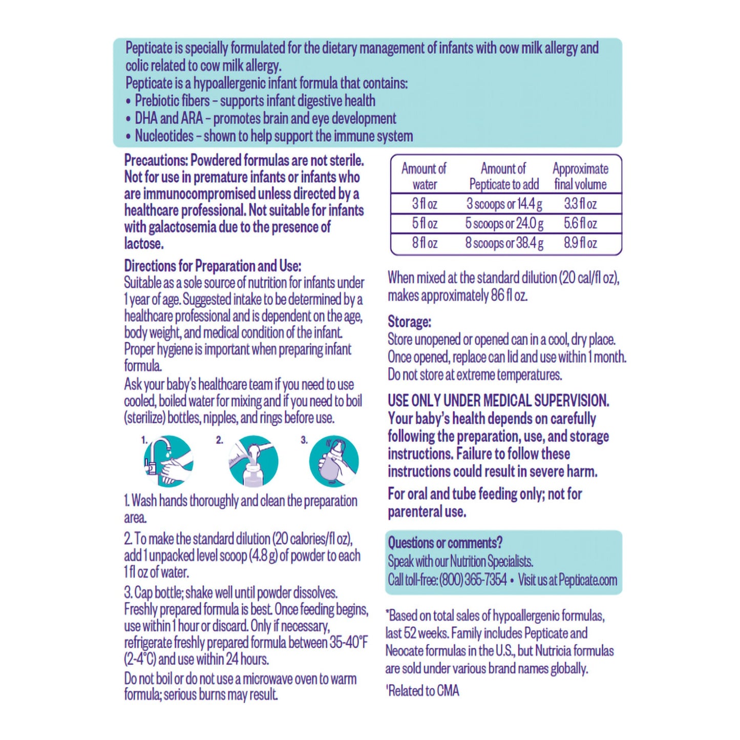 Pepticate™ Hypoallergenic Infant Formula, 13.2-ounce can 199359