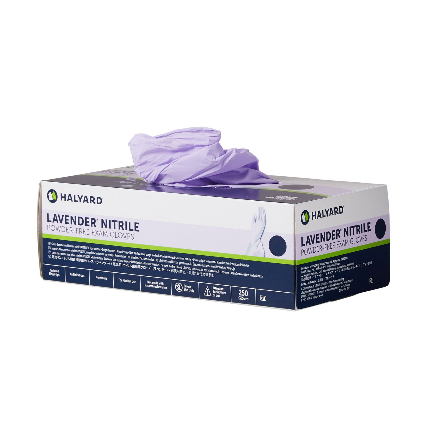 Halyard™ Lavender™ Nitrile Exam Glove, Large 52819