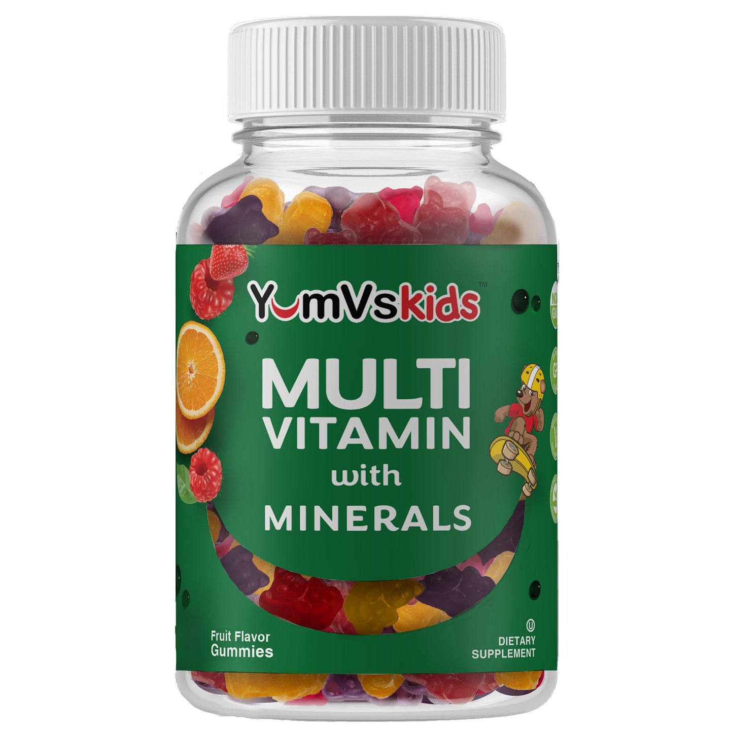 Multivitamin Supplement YumV's™ Gummy 60 per Bottle Assorted Fruit Flavor - 9052-06-YVP