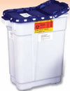 Pharmaceutical Waste Container Recykleen™ White Base 18-1/2 X 17-3/4 X 11-3/4 Inch Vertical Entry 9 Gallon 305634