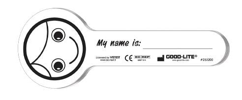 Heidi® Eye Occluder Heidi Smiling Face Style Disposable White Card Stock 253200