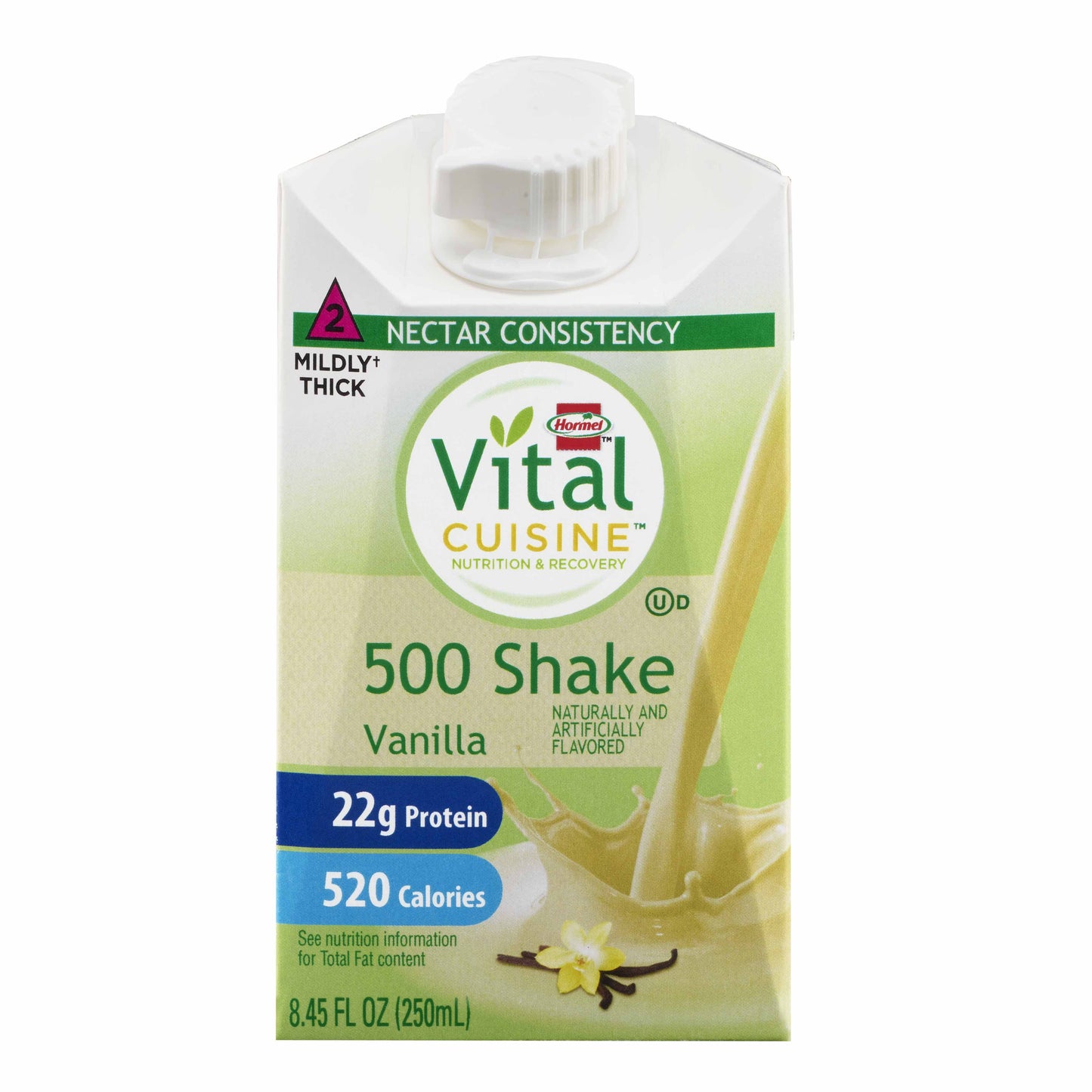 Vital Cuisine® 500 Shake Vanilla Nutrition and Recovery, 8.45-ounce carton 72504