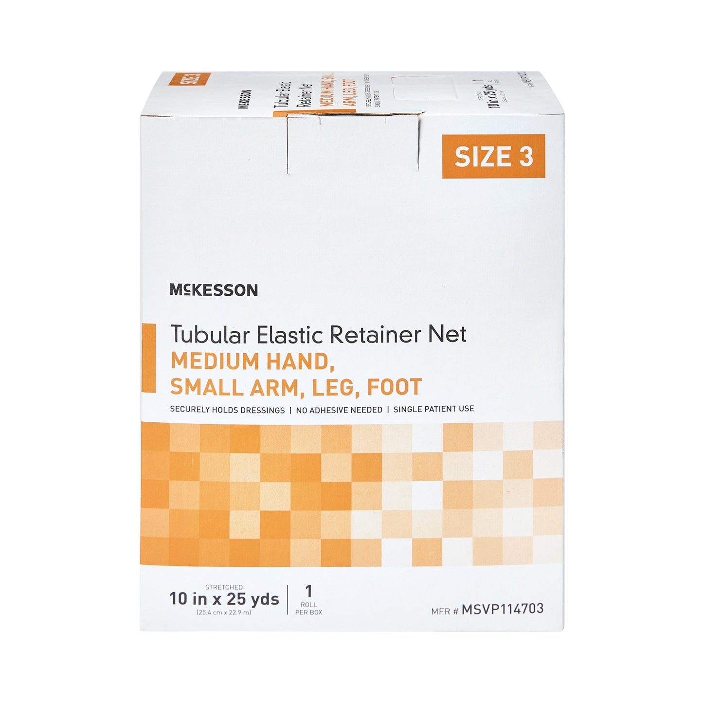 McKesson Tubular Bandage, 10 Inch x 25 Yard, Size 3 MSVP114703