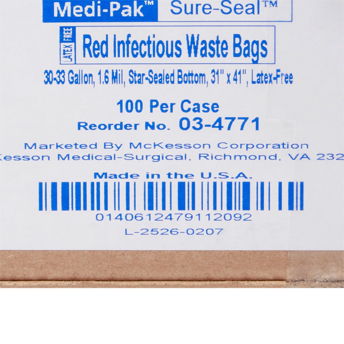 Medi-Pak™ SURE-SEAL™ Infectious Waste Bag 03-4771