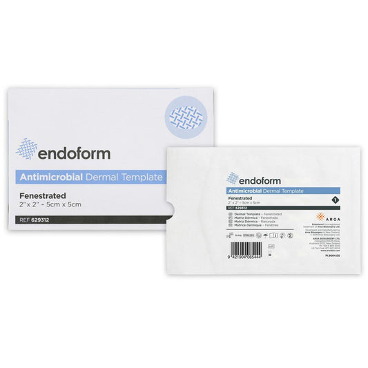 Silver Collagen Dressing with ECM Endoform® Antimicrobial 2 X 2 Inch Fenestrated Square Sterile - 629312