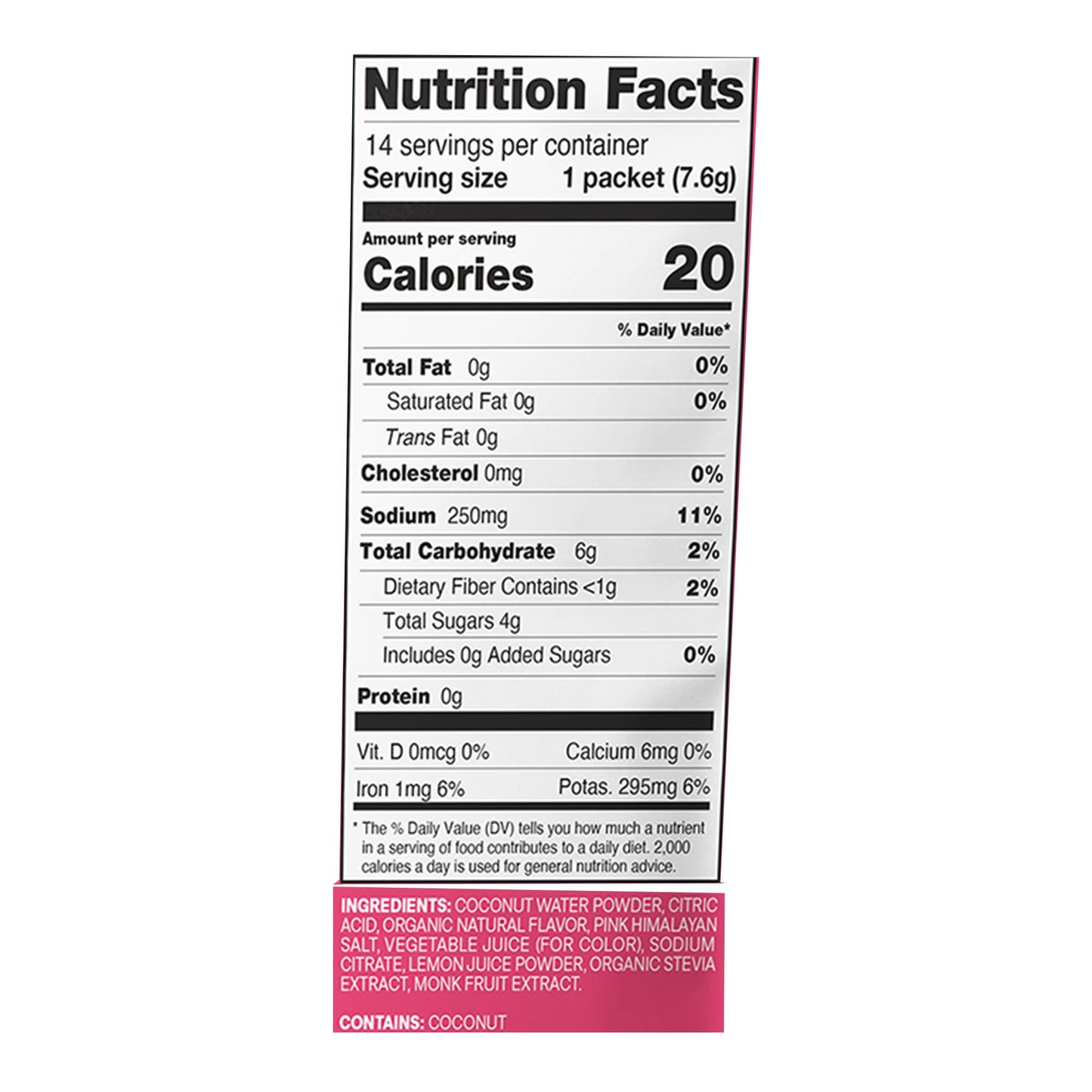 Cure Electrolyte Drink Mix, Tropical Punch, 7.7-gram Packets HM1011