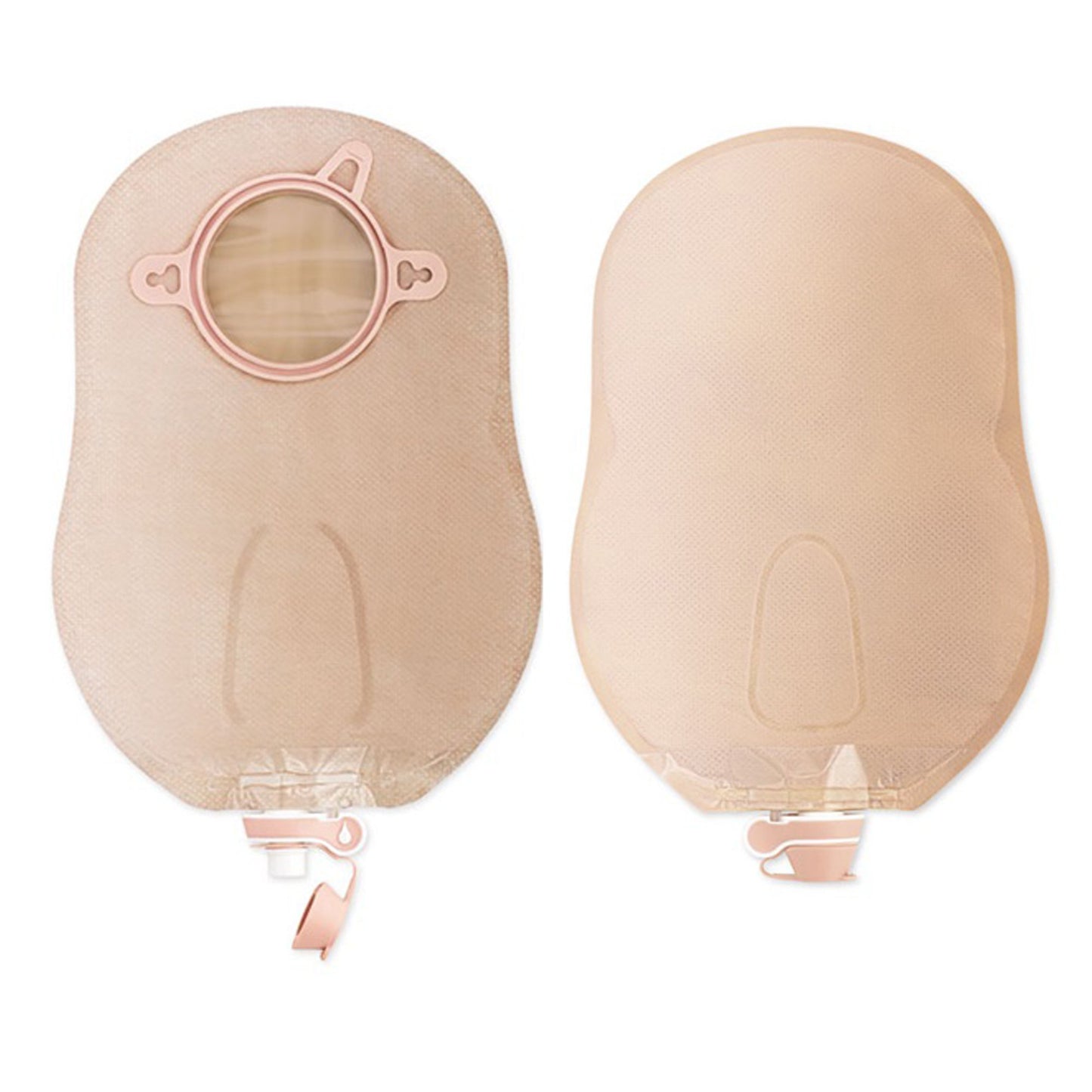 New Image™ Two-Piece Beige Urostomy Pouch, 57 mm Flange, Red Color Match 18413