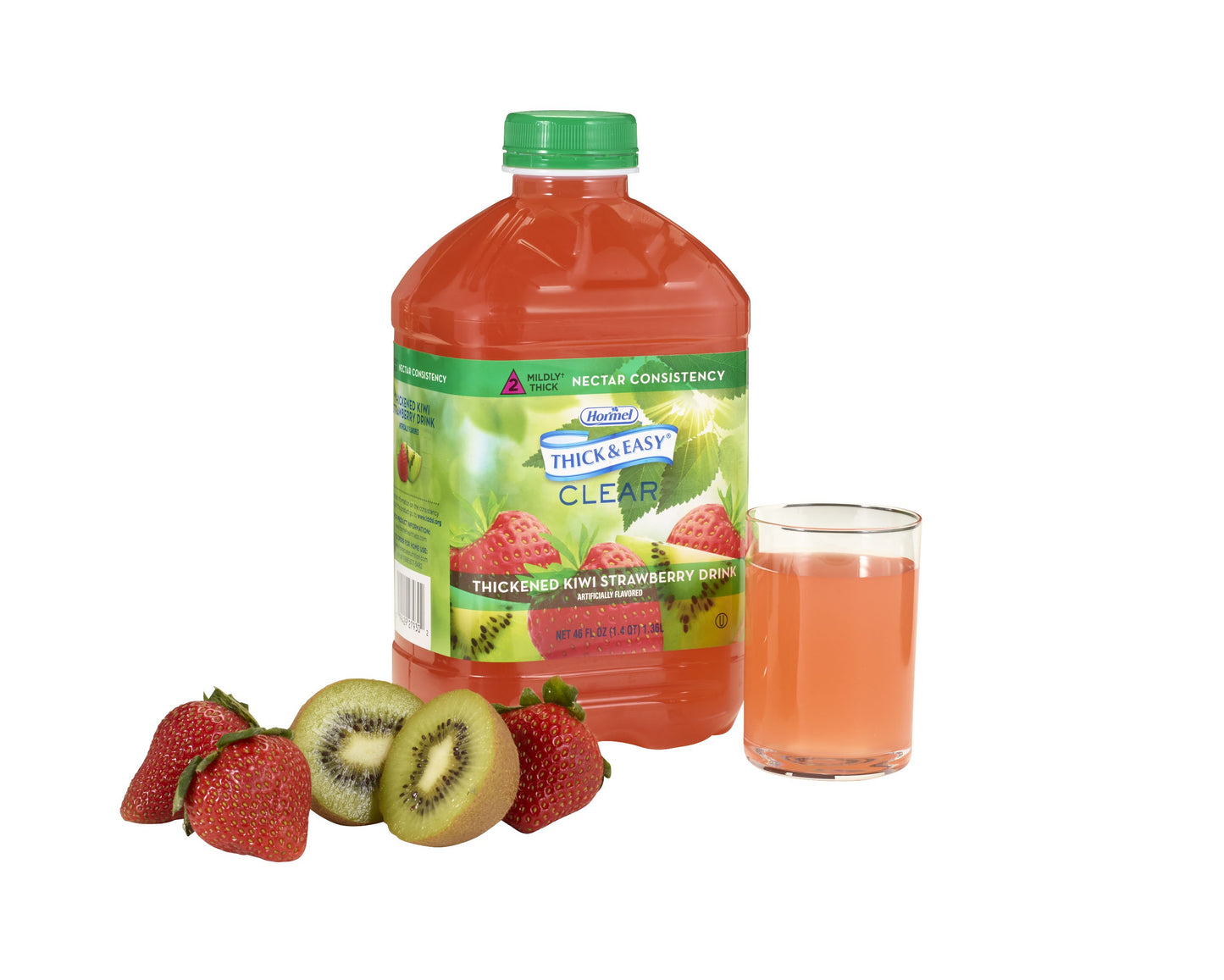Thick & Easy® Clear Nectar Consistency Kiwi Strawberry Thickened Beverage 27930