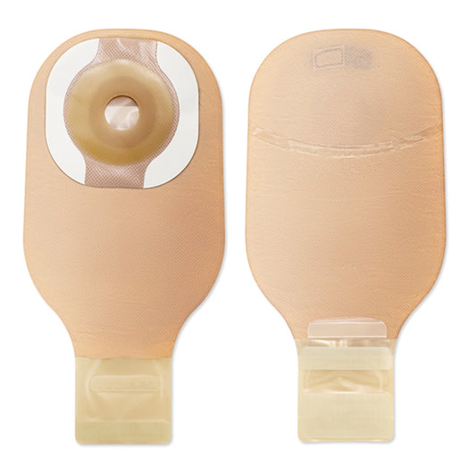Ostomy Pouch Premier™ One-Piece System 12 Inch Length Flat, Pre-Cut 1-3/16 Inch Stoma Drainable - 8930