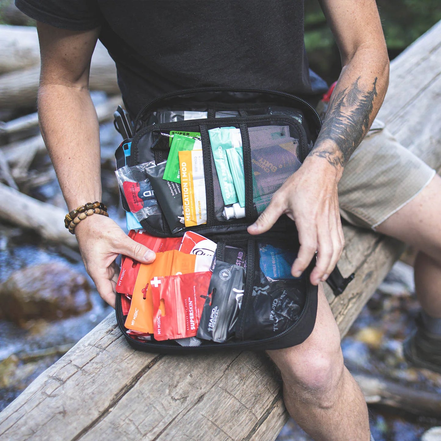 FIrst Aid Kit My Medic™ MYFAK Standard Gray Nylon Bag MM-KIT-U-MED-GRY-STN-V2