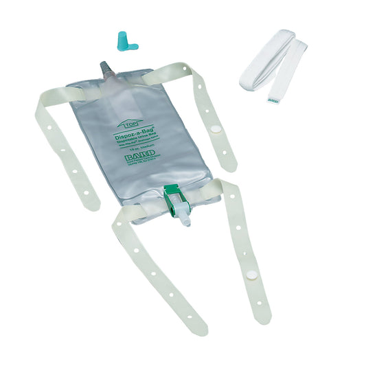 Urinary Leg Bag Bard® Dispoz-a-Bag® Anti-Reflux Valve Sterile 562 mL Vinyl - 150419