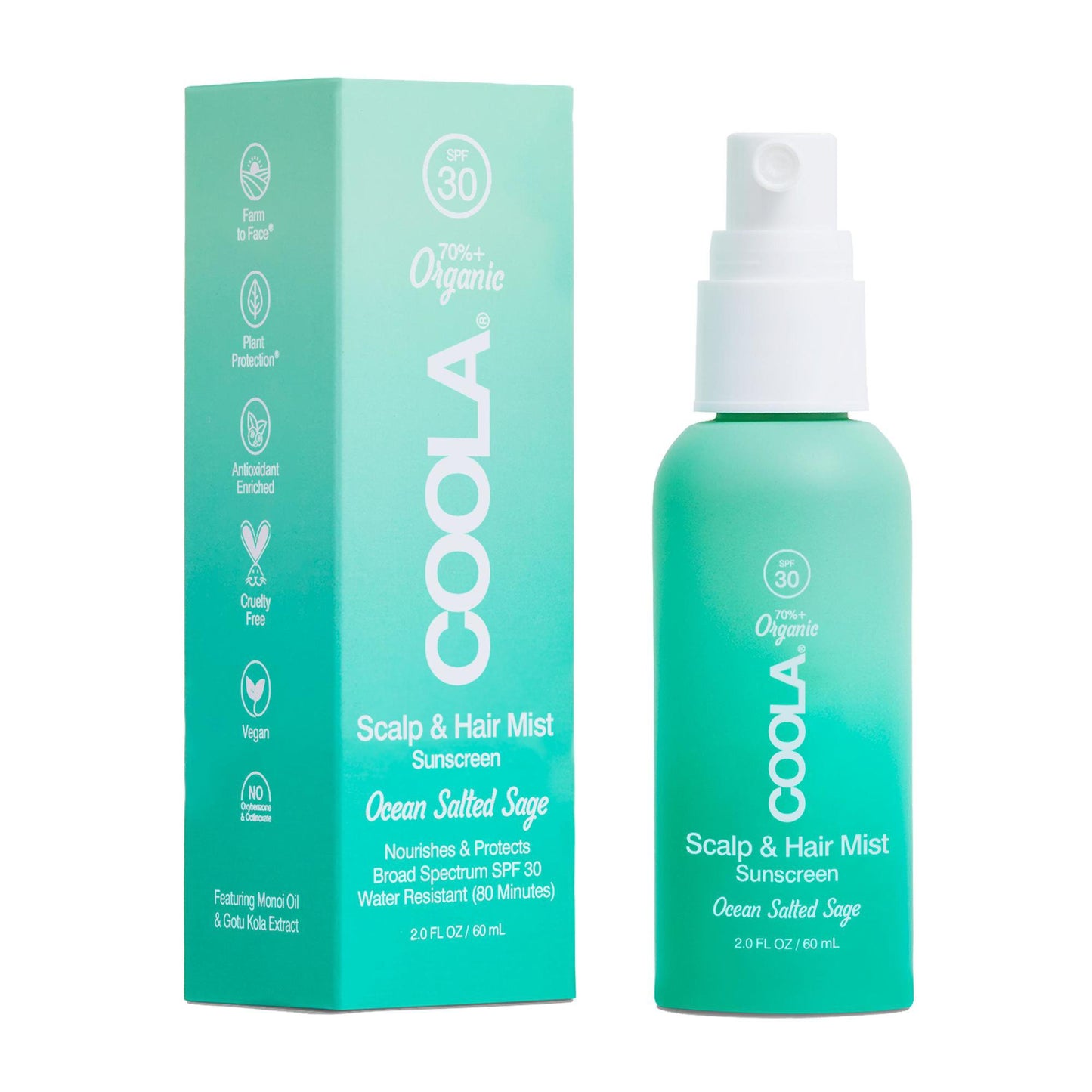 Scalp and Hair Sunscreen COOLA® SPF 30 Liquid 2 oz. Pump Bottle CL10053