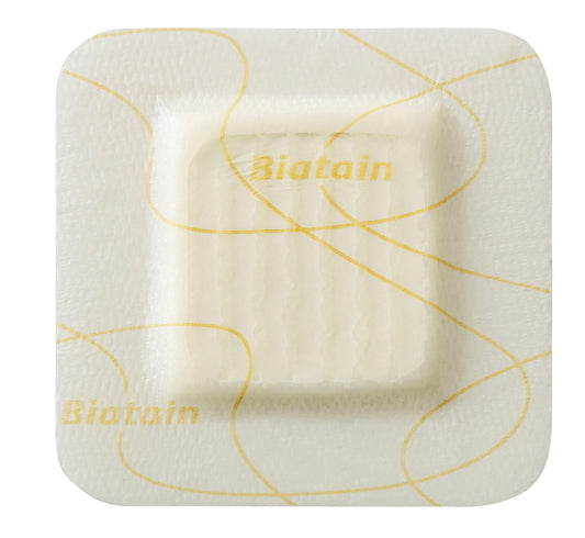 Coloplast Biatain Silicone Lite Silicone Adhesive with Border Thin Silicone Foam Dressing, 4 x 4 Inch 33445, 1 Each