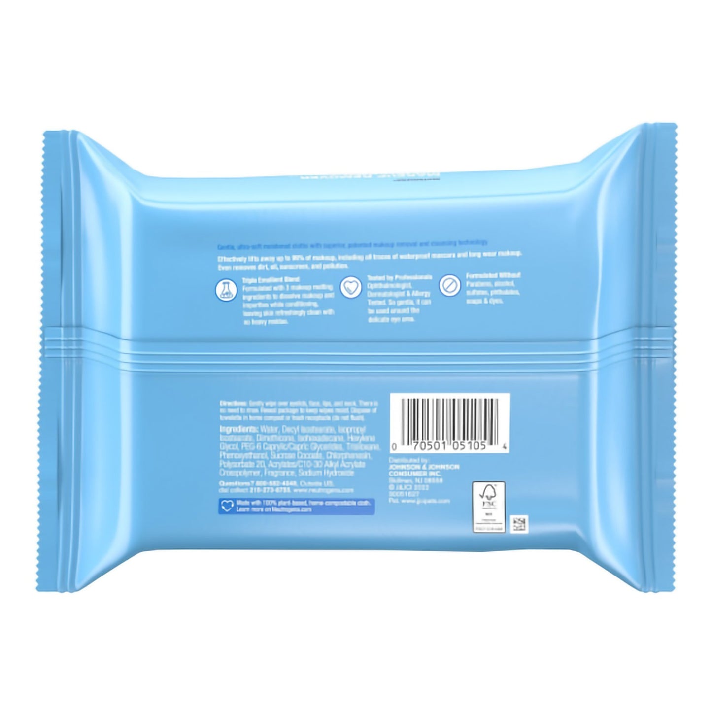 Makeup Remover Neutrogena® Wipe Soft Pack Scented 07050105105
