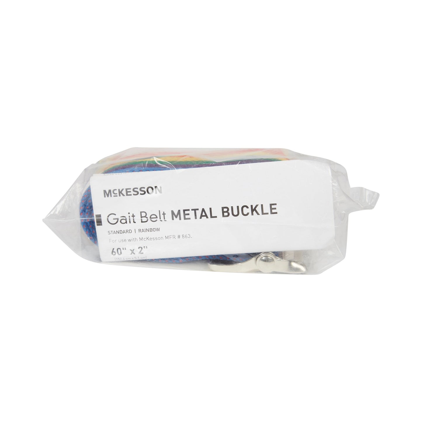 Gait Belt McKesson 60 Inch Length Rainbow Design Polyester - 863