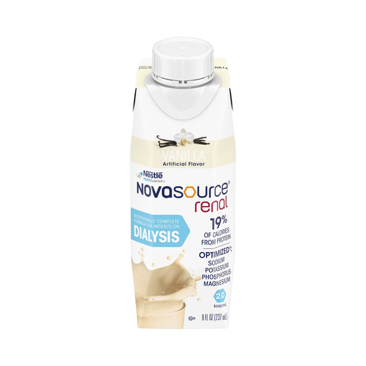 Novasource® Renal Vanilla Formula for Patients on Dialysis, 8-ounce carton 00043900306094
