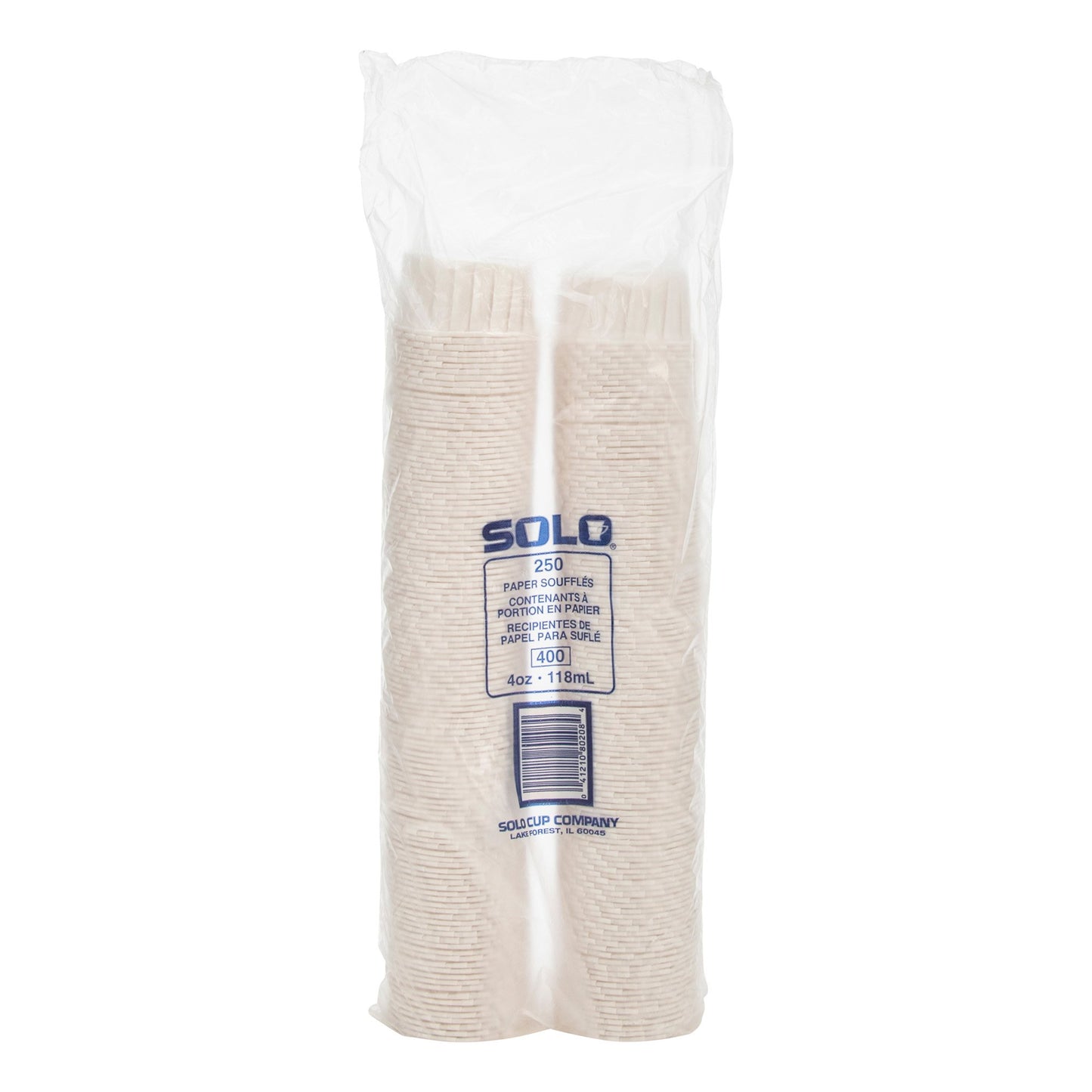 Solo Paper Souffle Cup, White, 4-ounce capacity 400-2050