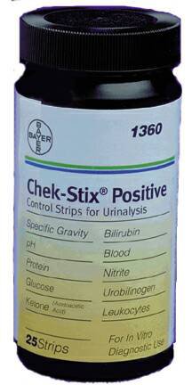Multi-Analyte Control Chek-Stix® Urinalysis Positive Level 25 Strips - 10310482