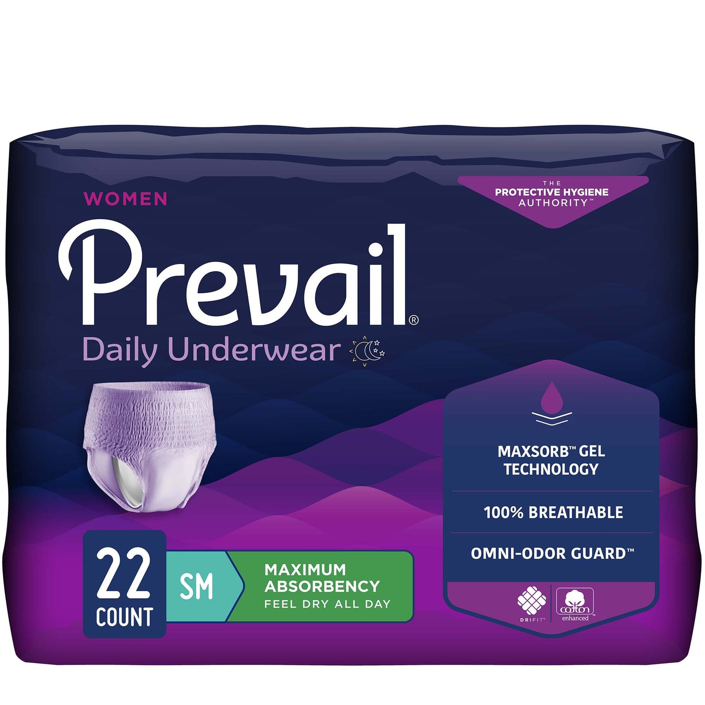 Prevail® Daily Underwear Maximum Absorbent Underwear, Small PWC-511