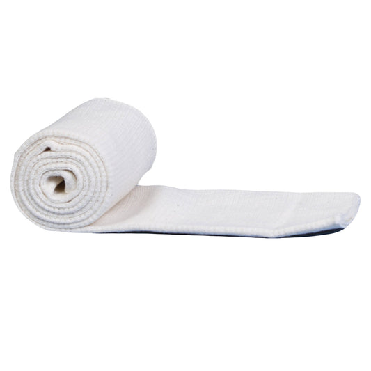 Elastic Tubular Support Bandage SpandaGrip™ 4 Inch X 11 Yard Large Knee / Medium Thigh Pull On Natural NonSterile Size F Standard Compression - SAG131