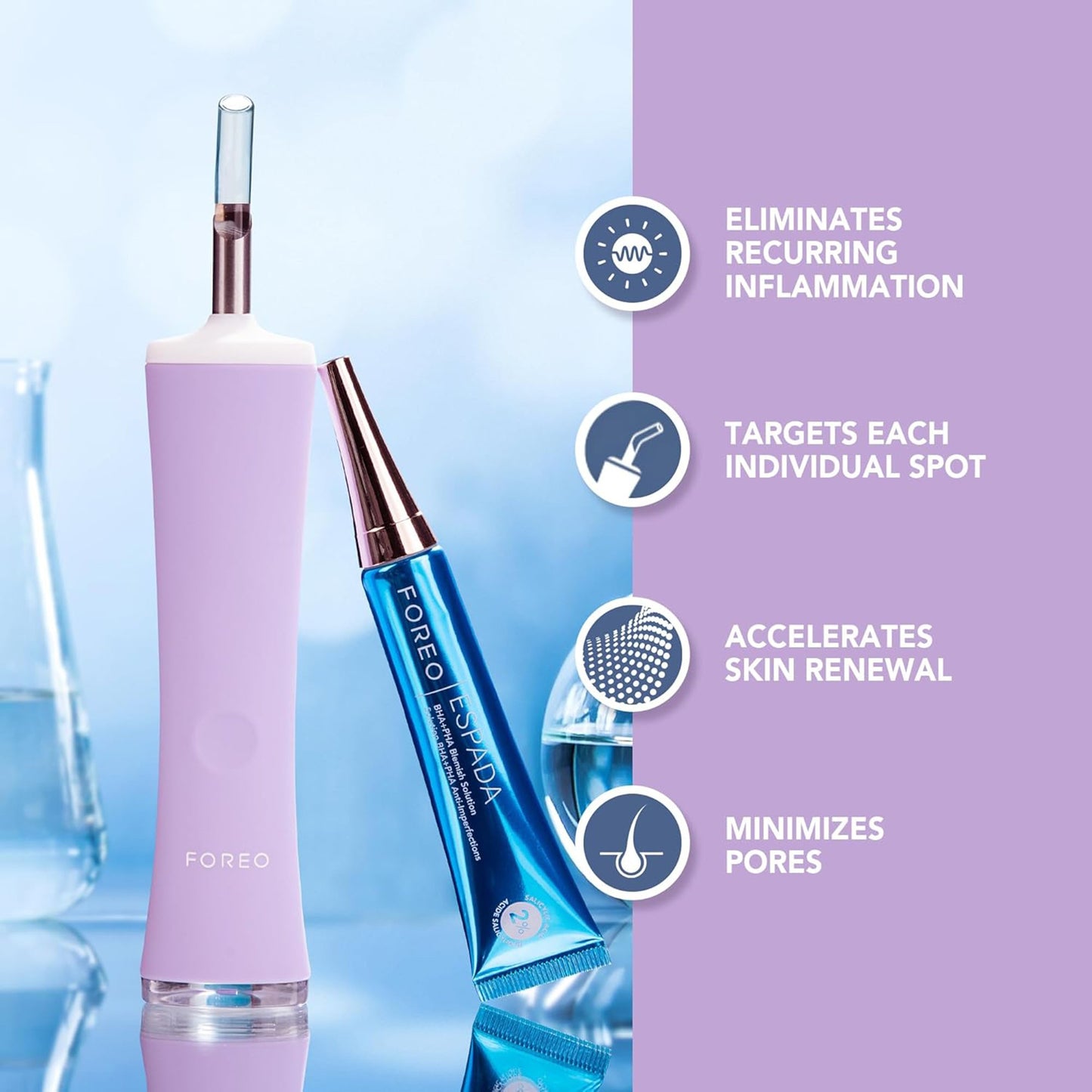 ESPADA™ 2 Plus Acne Therapy Device, Lavender F1757