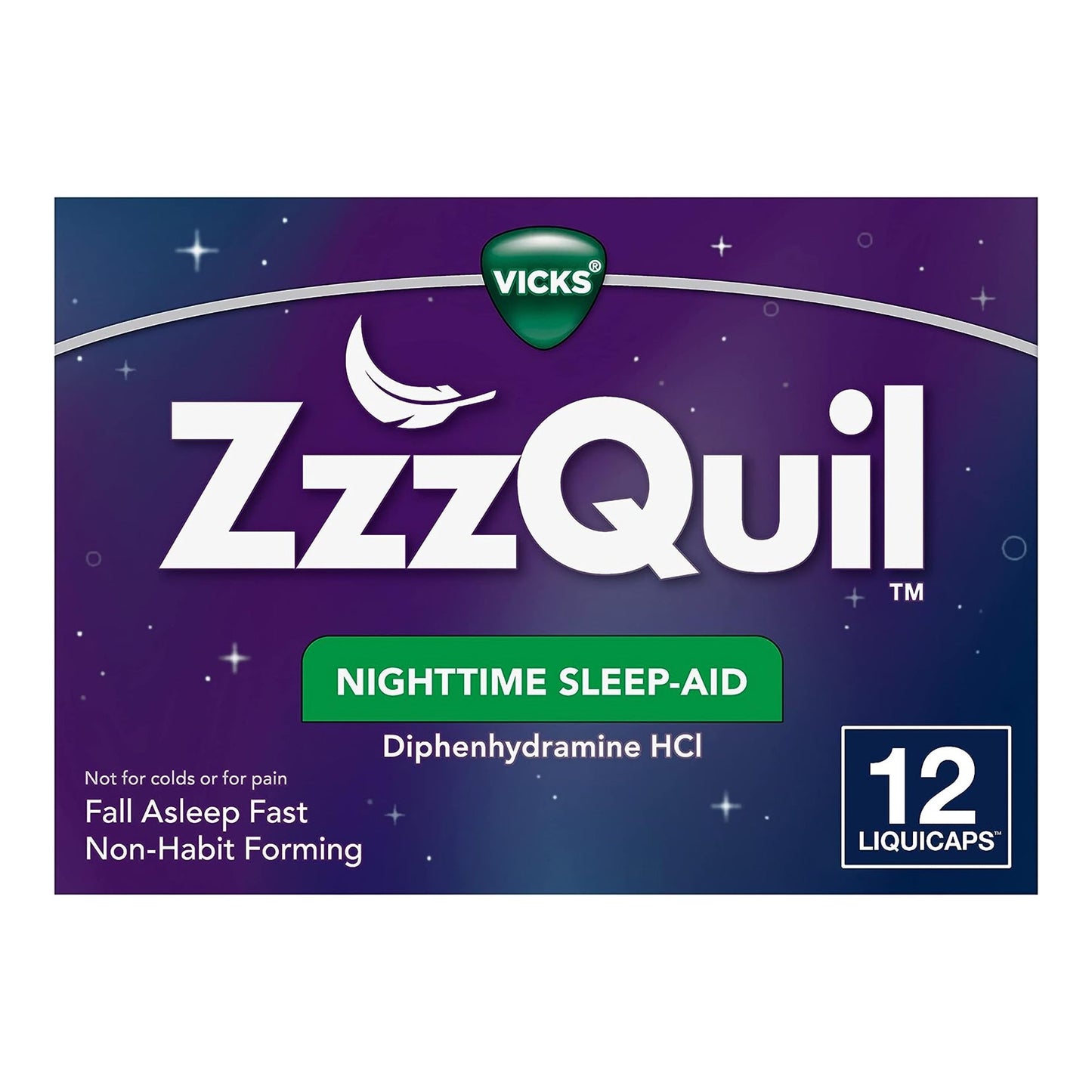 Procter & Gamble ZzzQuil Nighttime Sleep-Aid LiquiCaps 32390003802, CT