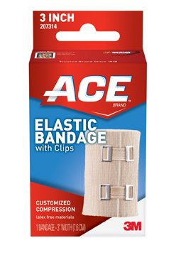 3M™ Ace™ Clip Detached Closure Elastic Bandage, 3 Inch Width 207314